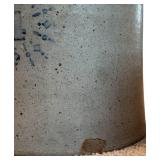 UL - Antique 4 Gallon Salt Glazed Stoneware Crock with Starburst Decoration