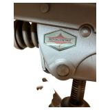 UL - Royal Metal Vintage Black and Chrome Rolling Office Chair