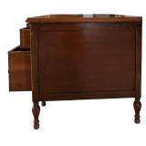 UL - Vintage Wooden Office Desk with 7 Drawers and Organizer Tray