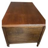 UL - Vintage Wooden Office Desk with 7 Drawers and Organizer Tray