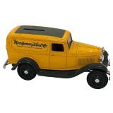 UL - Lot of 4 Vintage Die-Cast Trucks and 1932 Montgomery Ward Bank Car