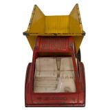 UL - Lot of 4 Vintage Die-Cast Trucks and 1932 Montgomery Ward Bank Car