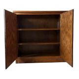 UL - Large Vintage Oak Storage Cabinet with Four Doors