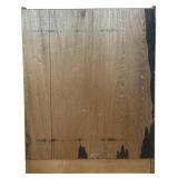 UL - Vintage Wood Grain Bookshelf with Three Shelves