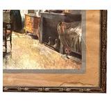 UL - Harriet Backer "Interior" Framed Print, Vintage 12" x 14"