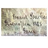 UL - Harriet Backer "Interior" Framed Print, Vintage 12" x 14"