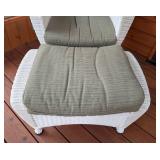 P - Wicker Armchair with Ottoman and Cushions