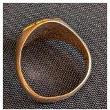 K - 10k Gold Academic Laurel Ring Size 7