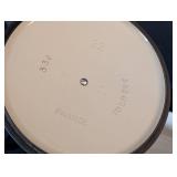 K - Le Creuset 22 Blue Enameled Cast Iron Dutch Oven