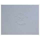 K - Le Creuset 22 Blue Enameled Cast Iron Dutch Oven