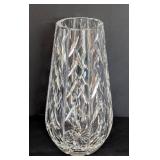 K - Waterford Diamond Cut Lead Crystal Flower Vase