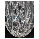 K - Waterford Diamond Cut Lead Crystal Flower Vase