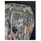 K - Waterford Diamond Cut Lead Crystal Flower Vase