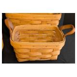 ML - Set of 4 Longaberger Handwoven Baskets