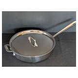 K - All-Clad 3 Qt Stainless Steel Saute Pan with Lid, 11 Inch