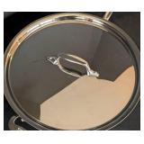K - All-Clad 3 Qt Stainless Steel Saute Pan with Lid, 11 Inch