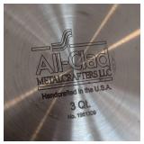 K - All-Clad 3 Qt Stainless Steel Saute Pan with Lid, 11 Inch