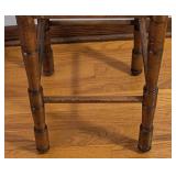 BR - Petite Side Table with Faux Marble Top and Wood Frame