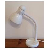 ML - White Adjustable Desk Lamp, 17 Inch Height