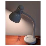 ML - White Adjustable Desk Lamp, 17 Inch Height