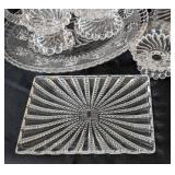 K - Vintage Cut and Pressed Glass Servingware Collection