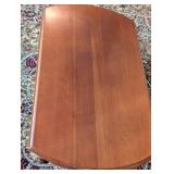 LR - Vintage Carl Forslund Round Drop-Leaf Coffee Table