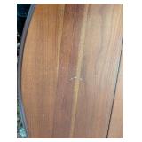 LR - Vintage Carl Forslund Round Drop-Leaf Coffee Table