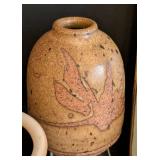 K - Collection of Decorative Pottery Including Stone Hollow Wall Plaque and Mugs