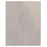 K - Collection of Decorative Pottery Including Stone Hollow Wall Plaque and Mugs