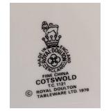 K - Set of 12 Vintage Royal Doulton Cotswold 8.25" Dinner Plates