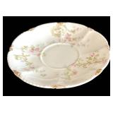LR - Theodore Haviland Limoges France Tea Cups with Saucer, Pink Floral Pattern