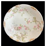LR - Theodore Haviland Limoges France Tea Cups with Saucer, Pink Floral Pattern