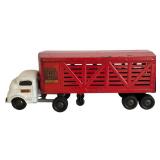 LR - Vintage Structo Toys Cattle Truck Metal Toy