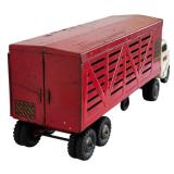 LR - Vintage Structo Toys Cattle Truck Metal Toy