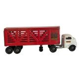 LR - Vintage Structo Toys Cattle Truck Metal Toy
