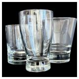 LR - Mixed Glassware Lot with Glasses, Ramekins, and Wine Glasses