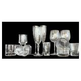 LR - Mixed Glassware Lot with Glasses, Ramekins, and Wine Glasses