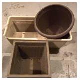 G - Collection of Assorted Plastic and Terracotta Garden Planters and Pots