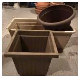 G - Collection of Assorted Plastic and Terracotta Garden Planters and Pots
