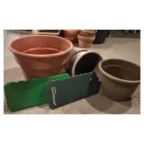 G - Collection of Assorted Plastic and Terracotta Garden Planters and Pots