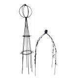 G - Vintage Garden Decor Collection with Metal Bird Sculpture and Plant Stand