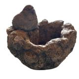 G - Vintage Garden Decor Collection with Metal Bird Sculpture and Plant Stand