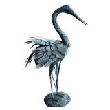 G - Vintage Garden Decor Collection with Metal Bird Sculpture and Plant Stand