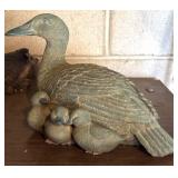 G - Set of 5 Animal Garden Figurines Frog Duck Rabbit Hedgehog