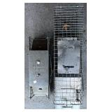 G - Set of 2 Havahart Live Animal Traps Metal Wire Cages