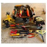 G - Large Collection of Garden Hand Tools with Terracotta Tray and Plant Caddy