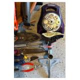 G - Large Collection of Garden Hand Tools with Terracotta Tray and Plant Caddy