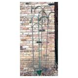 Y - Set of 4 Tall Metal Shepherd Hooks for Outdoor Garden Use