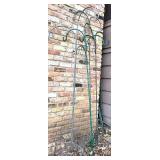 Y - Set of 4 Tall Metal Shepherd Hooks for Outdoor Garden Use