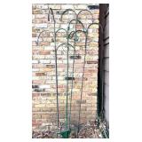 Y - Set of 4 Tall Metal Shepherd Hooks for Outdoor Garden Use